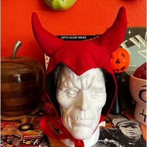 Halloween Costume Red Devil Bonnet